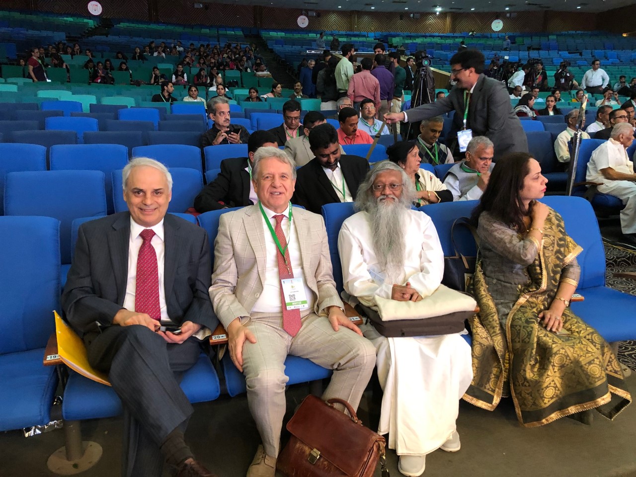 Mr Lothar Pirc, Dr Girish Momaya and Dr Gary Kaplan on the 8th World Ayurveda Congress & Arogya Expo